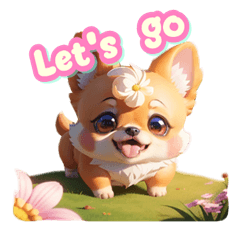 Chihuahua cute 3D version 2 (English)