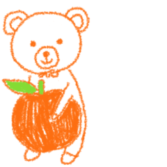 Orange Bear(crayon)