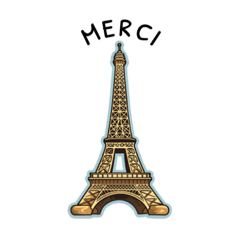 Cute French Paris Stickers