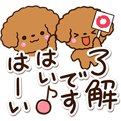 トイプードル【レッド】BIG - LINE スタンプ | LINE STORE トイプードル【レッド】BIG - LINE スタンプ | LINE STORE