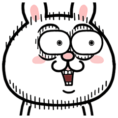 rabbit, no dialogue – LINE stickers | LINE STORE