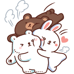 หมีขาวแบค แบค × BROWN & FRIENDS