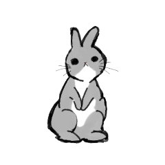 Otaku and Acter rabbit Stamps