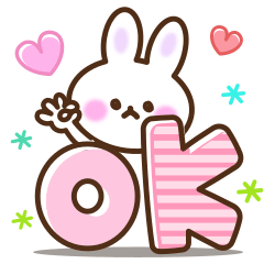 Rabbit kitty's colorful sticker 2