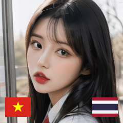 VN THAI pretty korean high school girl