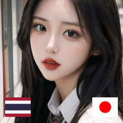 THAI JP korean student girl