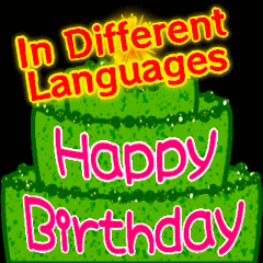 feliz aniversário em diferentes idiomas
