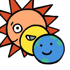 地球と太陽と月