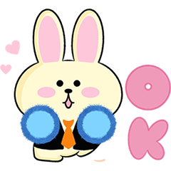 Rabbit So cute cute – LINE stickers | LINE STORE