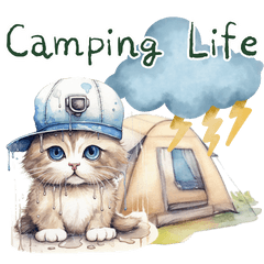 Ragdoll cat's camping life