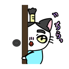 Happy and cute cat dai-chan samurai