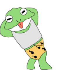 Frogs that want to spend time idly!