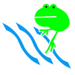 Green little frog 15