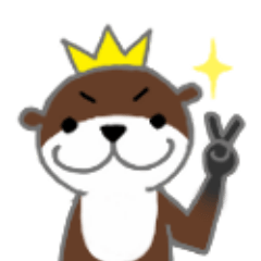 Otter prince's greeting Sticker