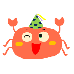 orange little crab