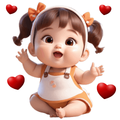 Cute Kid Big Sticker