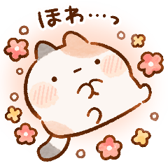 Plump calico cat ( watercolor ver.)