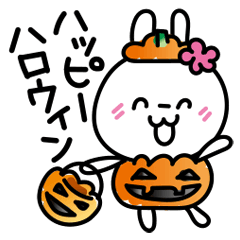 Halloween doodles!! cute White Rabbit_JP