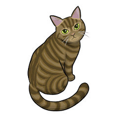 Kijitora cat Sticker [regular use]