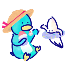 penguin and squid-SHIO-