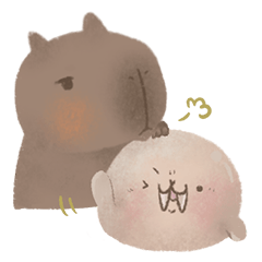 Mr Capybara and Mrs Walrus