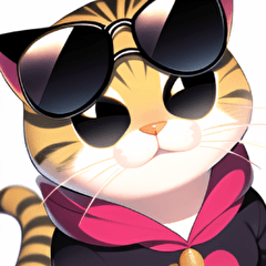cat wearing sunglass