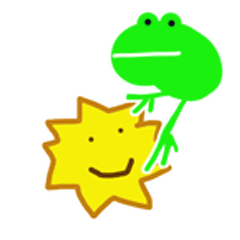 Green little frog 16