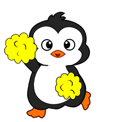 Cheerful penguin 2 popup