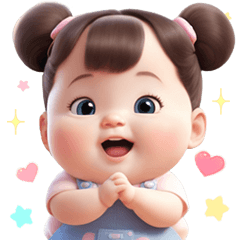 Bao Bao : Chubby Cute Girl [Big Sticker]