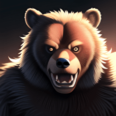 angry bears sticker