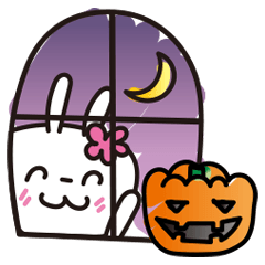 Halloween doodles!! cute White Rabbit