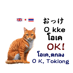 Japan Thai English . Cat