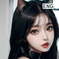 ENG cool cat girl  A