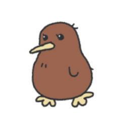 Gold Kiwi Bird