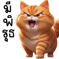 Chubby Cat Orange Cute