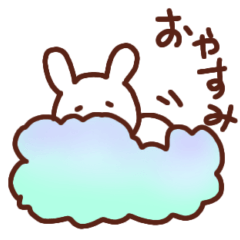 Little rabbit easy to use sticker