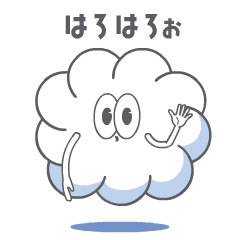 [Jpn] Animated Cloud&Friends Stickers 1