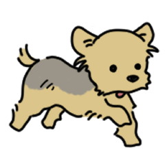 yorkshire terrier sticker 2(revise)