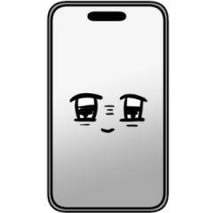 smartphone with faces