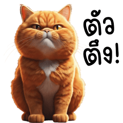Chubby Cat Orange Tua Tuatueng