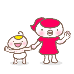 Cute baby Tired mom animation – LINE stickers LINE STORE