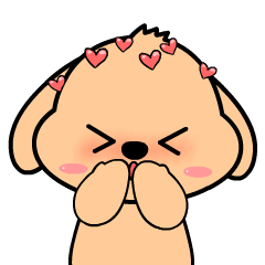 Lovely Puppy : Pop-up stickers