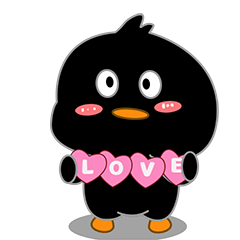 Bebe : Cute black duck