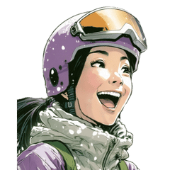 Daily stickers for skiers & snowboders