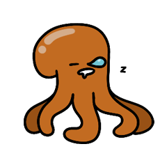 Orange Silly Octopus