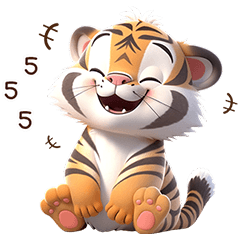 Tiger 3D cute PQs (V1)