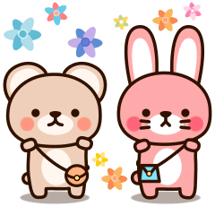 BFF bear/rabbit
