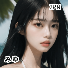 JPN bikini girlfriend miyu – LINE stickers