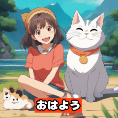 Adorable Kitty and the Girl