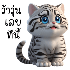 น้องแมว ลายเสือ – สติกเกอร์ Line | Line Store